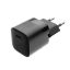 FIXED Mini hálózati töltőkészlet USB-C kimenettel és USB-C/Lightning kábellel 20W 1m, fekete