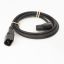 ACT Powercord C14 - C15 (angled right) 2m Black