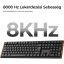 Keychron K5 Ultra 8K Bluetooth / vezeték nélküli magyar Milk POM Red mechanikus billentyűzet fekete