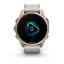 Garmin fenix 8 43mm AMOLED Sapphire, Soft Gold with Limestone Leather Band