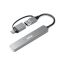 Port Designs 4-portos USB2.0 HUB Silver