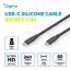 Digitus USB Silicone connection USB-C - USB-C cable 1,5m Black