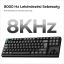 Keychron K8 Ultra 8K Bluetooth / vezeték nélküli magyar Apex Red mechanikus billentyűzet fekete