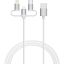 Verbatim Essentials 3-in-1 Sync & Charge Cable 1m White