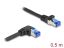 DeLock CAT6A S-FTP Patch Cable 0,5m Black