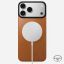 Nomad Magnetic Leather Back (Horween) for iPhone 18 Pro Max/17 Pro Max Saddle