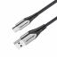 Vention Cotton Braided USB 2.0 A Male to C Male 3A Cable 2m Gray