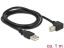 DeLock USB 2.0 Type-A male > USB 2.0 Type-B male angled 1m Black Cable