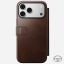Nomad Modern Leather Folio (Horween) for iPhone 18 Pro Max/17 Pro Max Rustic Brown