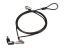Conceptronic  CUSTODIO02BNTM Keyed Dual Head Laptop Lock Master Keyed Compatible 1,8m Black