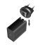 Logilink USB socket travel adapter for QC 3 18W Black
