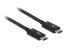 DeLock Thunderbolt 3 (40 Gb/s) USB-C cable male > male passive 0,5 m 5A Black