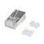 Logilink RJ45 modular plug Cat.6A for solid and stranded wires shielded with guide plate 50db
