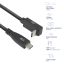 ACT USB 3.0 60W USB Type-C (straight) to USB Type-C (left/right angled) Cable 0,5m Black