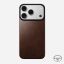 Nomad Magnetic Leather Back (Horween) for iPhone 18 Pro/17 Pro Rustic Brown