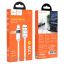 Hoco U137 USB-A to USB-C charging data cable with display 1,2m White