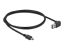 DeLock EASY-USB 2.0 Type-A male angled up / down > USB 2.0 Type Mini-B male 1m Cable Black