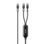Unitek PD100W 2-in-1 USB-C Cable 1,8m Black