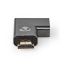 Nedis HDMI Adapter Angled Right Gun Metal Grey