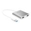 j5create JUA365 USB3.0 to Dual HDMI Multi-Monitor Adapter Silver