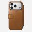 Nomad Modern Leather Folio case for iPhone 17 Pro English Tan