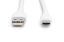 Digitus USB-C Silicone charging cable USB-A to USB-C USB 2.0 60W 1m White