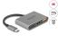 DeLock USB Type-C Adapter to HDMI 4K 30Hz with USB Type-A and USB Type-C PD 2.0 90 W