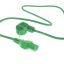 ACT Powercord mains connector Schuko CEE 7/7 male (angled) - C15 IEC 60320 1m Green