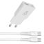 Avax CH6413 GaN charger with USBC-C cable White