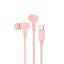 Belkin SoundForm USB-C Wired Earbuds with Adjustable Volume Limiter Pink