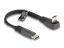 DeLock USB 2.0 USB Type-C male to USB Type-C male 0,14m Black