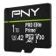 PNY 1TB microSDXC Pro Elite Prime Class 10 U3 V30 A2 + adapterrel
