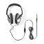 Nedis HPWD1200BK Over-Ear Wired Headphones Black/Silver