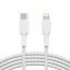 Belkin BoostCharge Braided USB-C to Lightning Cable 1m White