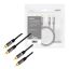 Logilink Audio cable 2xRCA/M to 2x RCA/M metal 3m Black