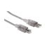 Manhattan USB 2.0 Type-A to Type-B Cable 5m Translucent Silver