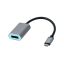 I-TEC USB-C to Metal Display Port 4K/60Hz adapter cable Grey