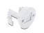 DeLock Cable Bushing with brush for wall mounting / desktop mounting white