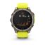 Garmin fenix 8 47mm Solar Sapphire Titanium with Amp yellow/graphite silicone band