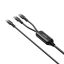 Unitek PD100W 2-in-1 USB-C Cable 1,8m Black