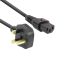 ACT Powercord UK male to C13 IEC Lock 2m Black