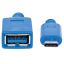 Manhattan SuperSpeed USB-C Device Cable 0,15m Blue