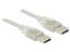 DeLock Cable USB 2.0 Type-A male > USB 2.0 Type-A male 2m transparent