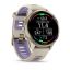 Garmin Forerunner 970 Soft Gold Titanium with French Grey Case and French Grey/Translucent Indigo Band