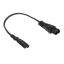 ACT Powercord C6 - C7 0,2m Black