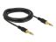 DeLock 3,5mm jack to 3,5mm jack male/male cable 3m Black