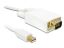 DeLock miniDisplayport male to VGA male kábel 5m White
