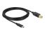 DeLock USB 2.0 cable Type-C to Type-B 3m Black