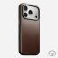 Nomad Modern Leather Case for iPhone 17 Pro Rustic Brown Horween