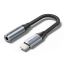 Vention Cotton Braided Lightning Male to 3,5mm Earphone Jack Adapter Aluminum Alloy Type